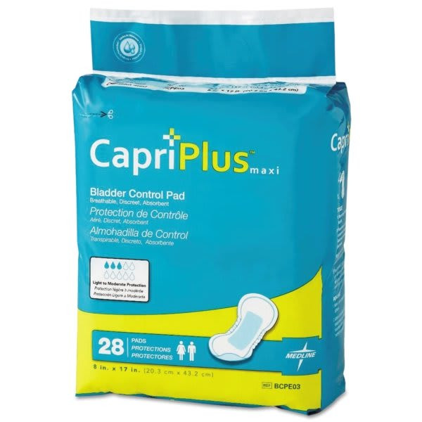 Medline Capriplus Bladder Control Pads (168-Carton)