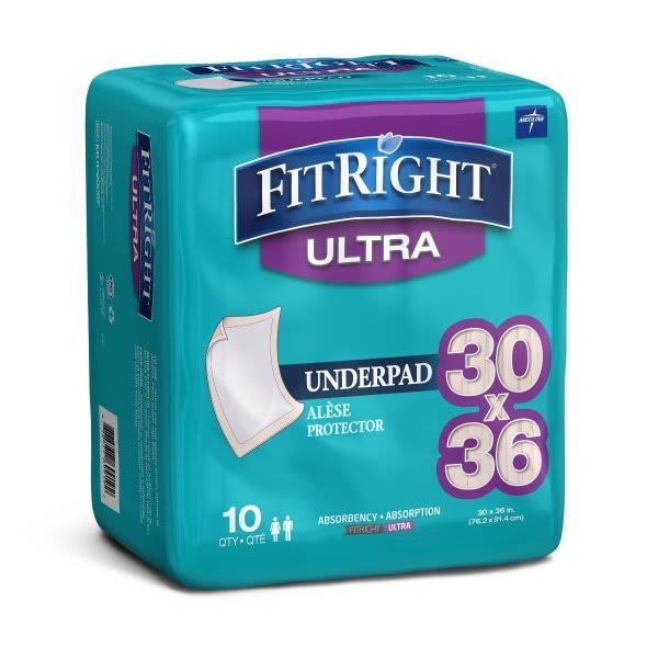 Medline Fitright Underpads 30" X 36"