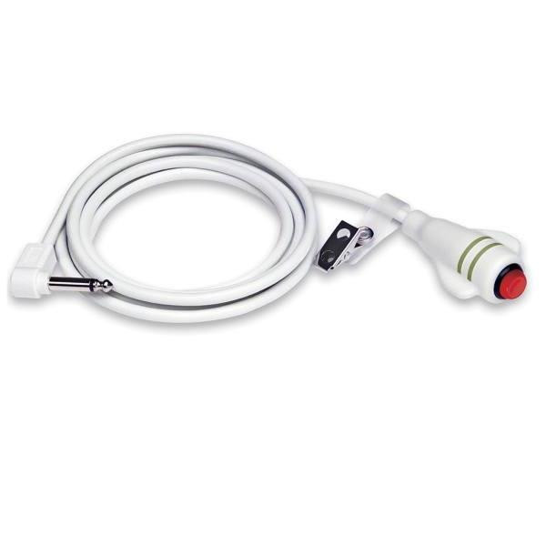 Crest Healthcare 10' Duracall Cord, 1/4 Inch 2-Conductor Phone Plug, White