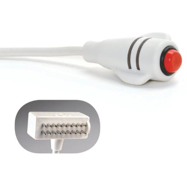 Crest Healthcare 10 Ft Ascom Dukane 18-Pin Plug Duracall Nurse Call (White)
