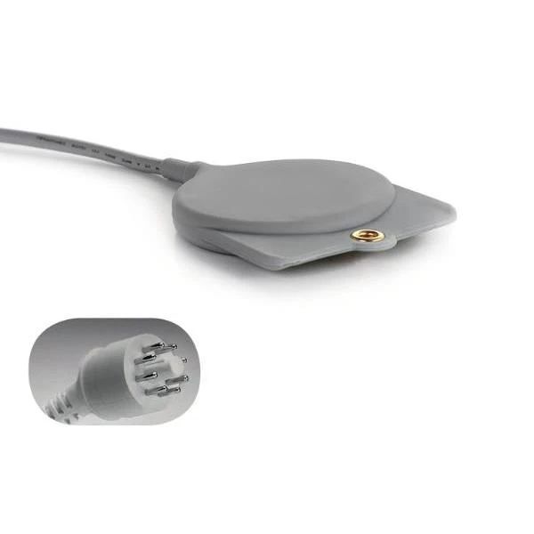 Crest Healthcare 10 Ft Ektacom 8-Pin Plug Gericall Nurse Call (Gray)