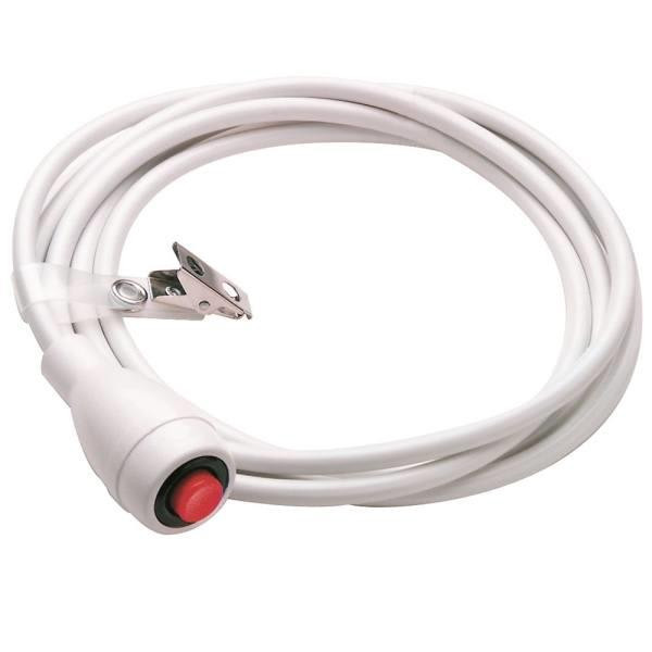 Crest Healthcare 15 Ft 1/4 In Phone Plug Econocall Nurse Call Cord (White)