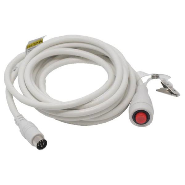Crest Healthcare 7 Ft Jeron 8-Pin Din Plug Econocall Nurse Call (White)