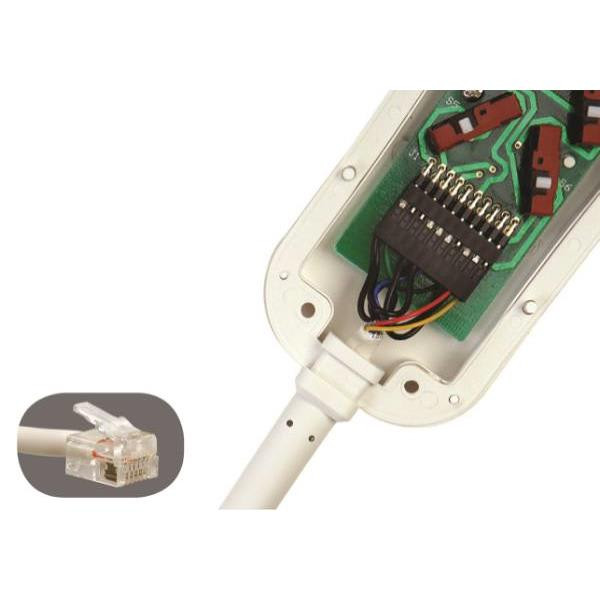 Crest Healthcare Bed Control Cable Assembly Smith And Davis/Invacare Rj12 Cable