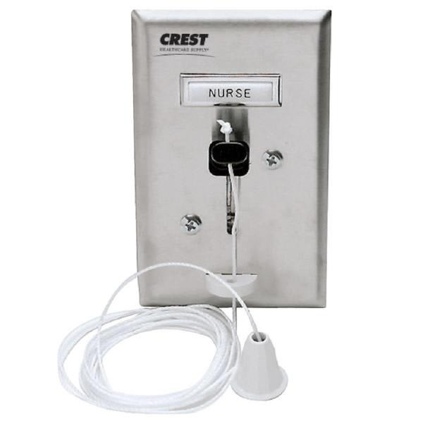 Crest Healthcare Nurse Pullcord Station Replacement For Rauland, 1-Gang