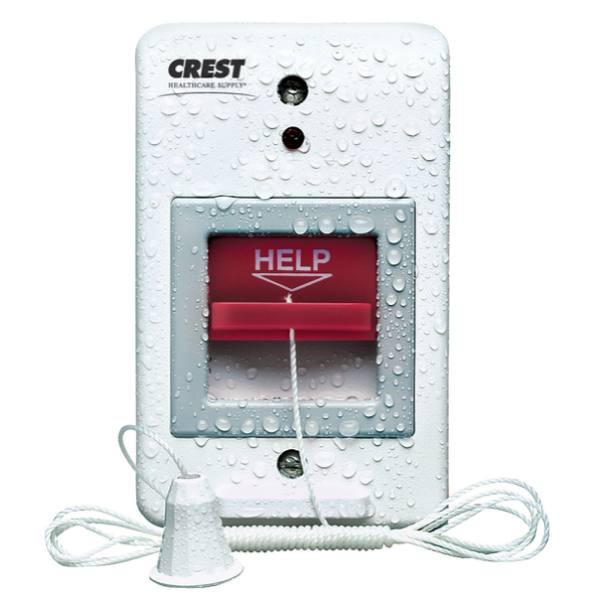 Crest Healthcare Replacement For Jeron Nurse Call Pullcord Bath Station, 1-Gang