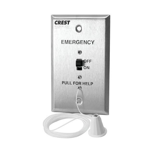 Crest Healthcare Replacement For Jeron Nurse Call Pullcord Bath Station,1-Gang