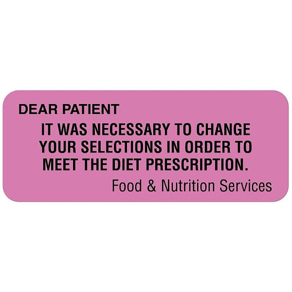Rrd Communication To Patient Labels 2-1/4" X 7/8" ULHD774