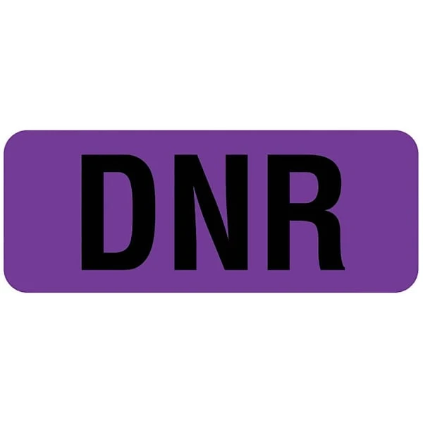 Rrd Alert Label 1-5/8"X7/8" Dnr