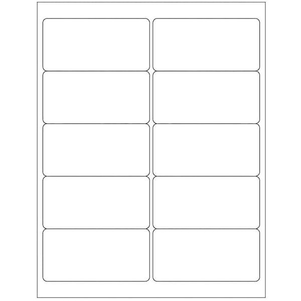 Rrd Blank Laser Printer Label 2" X 4" Case Of 100