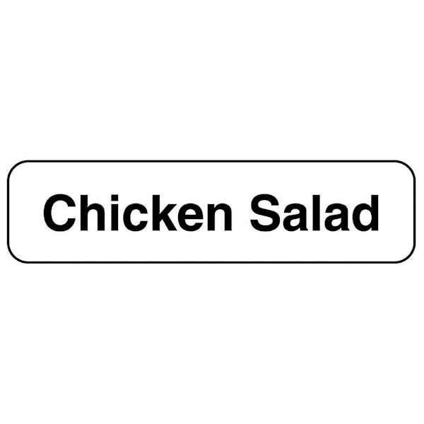 Rrd Chicken Salad Food Identification Labels 1-1/4" X 5/16"