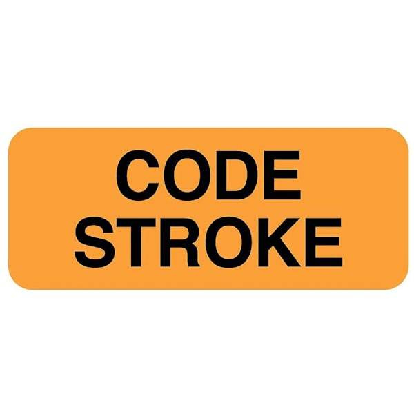 Rrd Code Stroke Label 2-1/4" X 7/8"