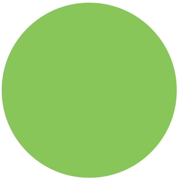 Rrd Fluorescent Green Paper Circle 3" Dia