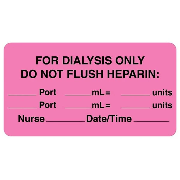 Rrd Line Identification Label 3"X1-5/8"