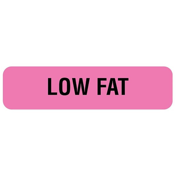Rrd Low Fat Nutrition Communication Label 1-1/4" X 5/16"