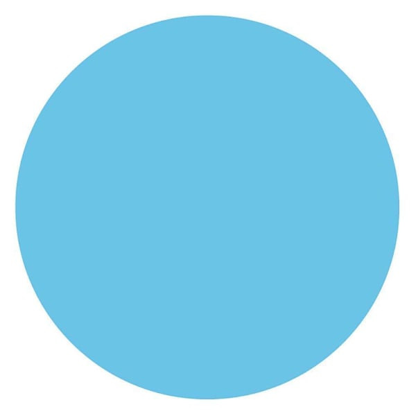 Rrd Paper Circle 1" Dia Light Blue