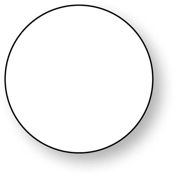 Rrd Paper Circles 1/2" Wht