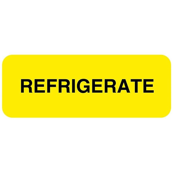 Rrd Quality Control Label 2"X3/4" Refrigerate