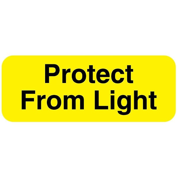 Rrd Storage Label 2"X3/4" Protect From Light