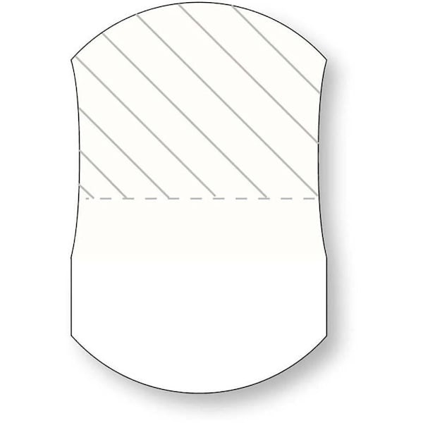 Rrd Unitab 1-7/16"X15/16" White Package Of 75