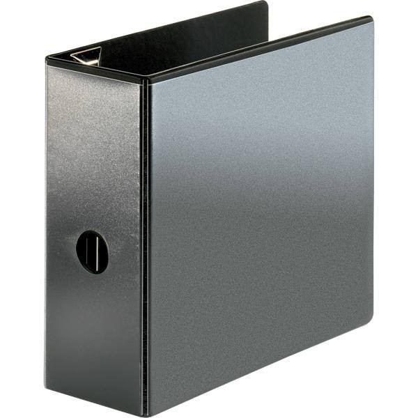 Business Source Easy Open 5" View Binder 925 Sheet Capacity D Ring Black