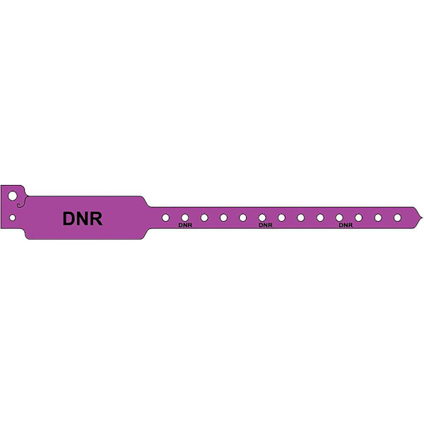 Rrd Adult Plastic Alert Band 10" X 1-1/8" Case Of 500 ULWB0108D-33