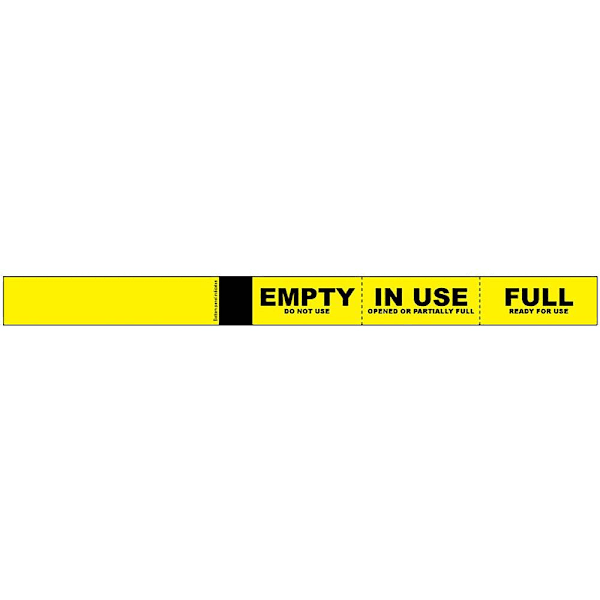 Rrd Cylinder Status Band 1" X 12" Package Of 100