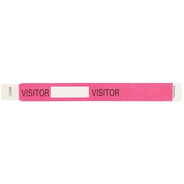 Rrd Tyvek Visitor Wristband 10"X1" Case Of 500