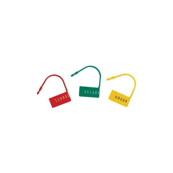 Omnimed Safety Control Seals Yellow With Numbers Package Of 100