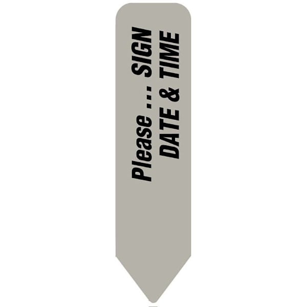 Rrd Uniarrow Flag 1-5/8" X 2-1/4" Please Sign Date/Time Package Of 150