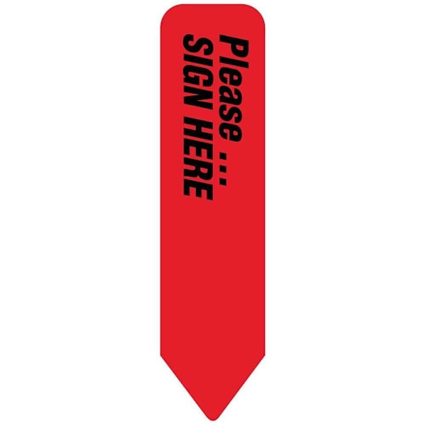 Rrd Uniarrow Flag 2-1/4" X 9/16" Red Package Of 150