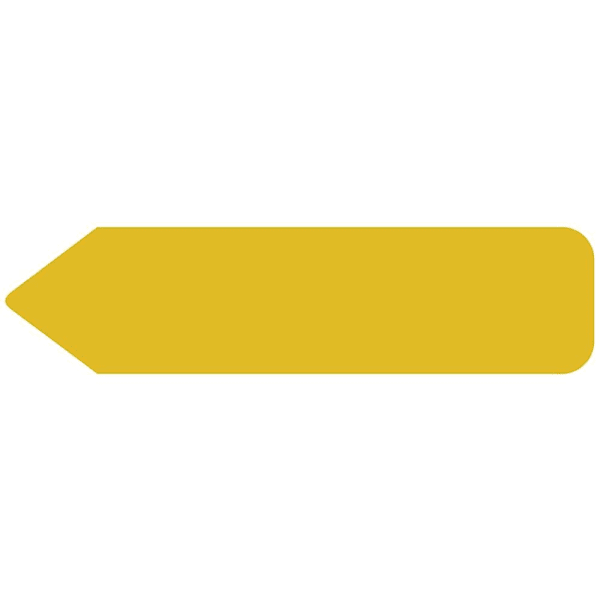 Rrd Uniarrow Flag 2-1/4"X9/16" Gold Package Of 150