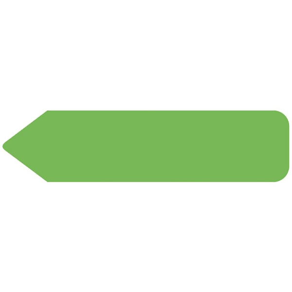 Rrd Uniarrow Flag 2-1/4"X9/16" Light Green Package Of 150