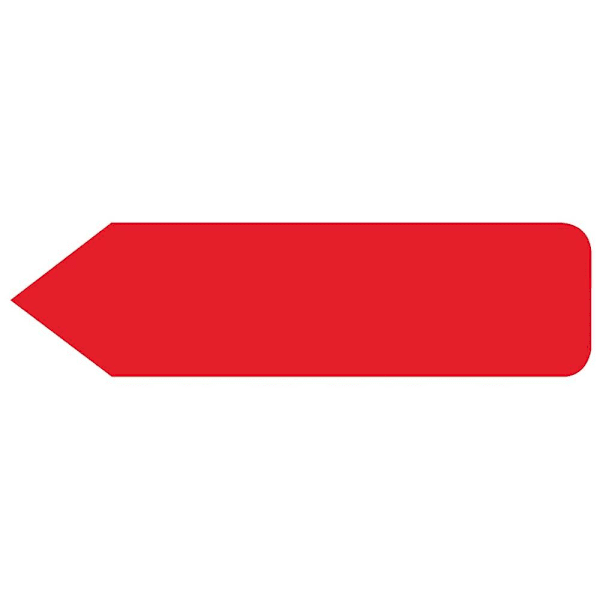 Rrd Uniarrow Jr. Spacesaver Flag 1-3/16" X 5/16" Red Package Of 300