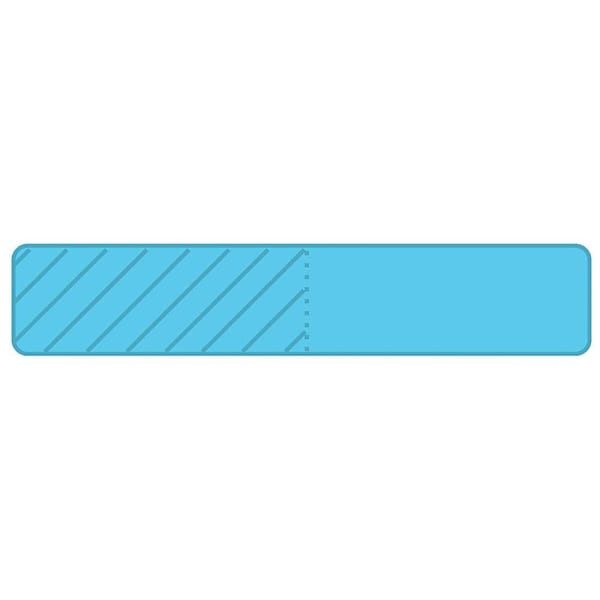 Rrd Uniflag15 1"X3/16" Blue Package Of 450