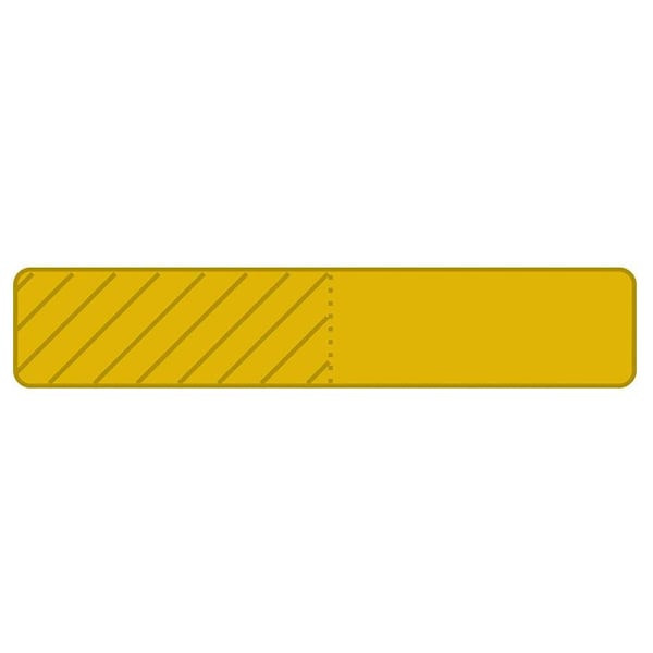 Rrd Uniflag15 1"X3/16" Gold Package Of 450