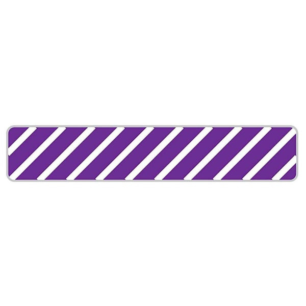Rrd Uniflag15 Striped 1"X3/16" Purpple Package Of 450