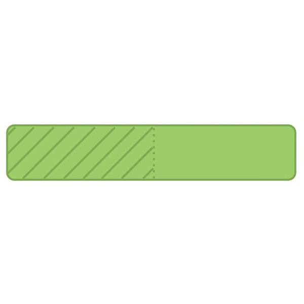Rrd Uniflag30 1"X3/16" Flourescent Green Package Of 900