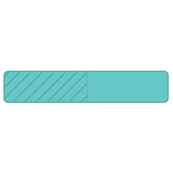 Rrd Uniflag30 1"X3/16" Turquoise Package Of 900