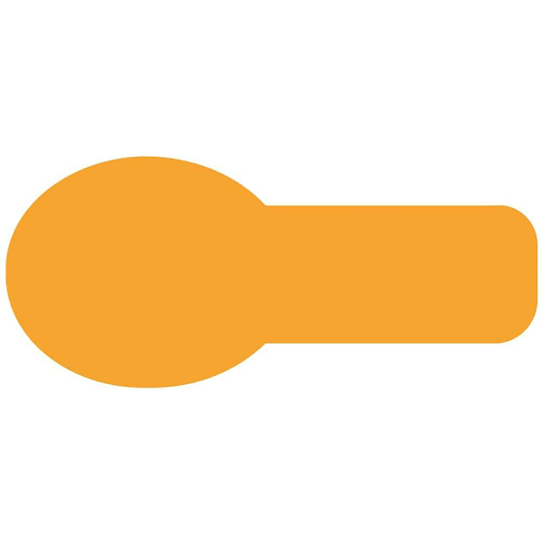 Rrd Unimark Flag 3/4" X 5/16" Orange Package Of 520