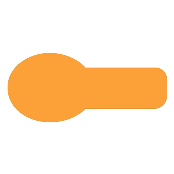 Rrd Unimark Flag 3/4"X5/16" Dark Orange Package Of 520