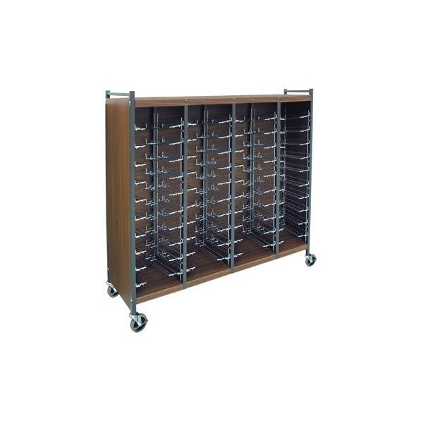 Omnimed Standard Horizontal Cabinet Rack 40 Chart Capacity Beige