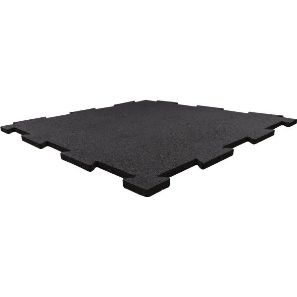 Body Solid Tools 4 Piece Black Puzzle Mat 19.5" Squares Pack Of 4