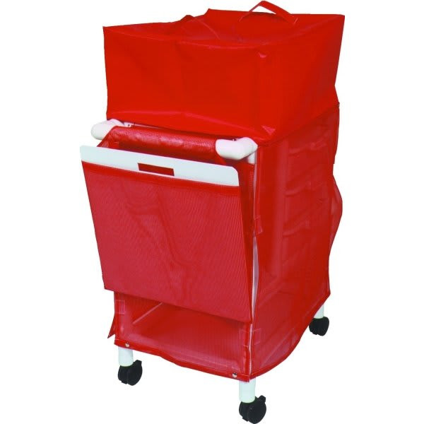 Mjm Crash Cart Hood Cover Mesh Red