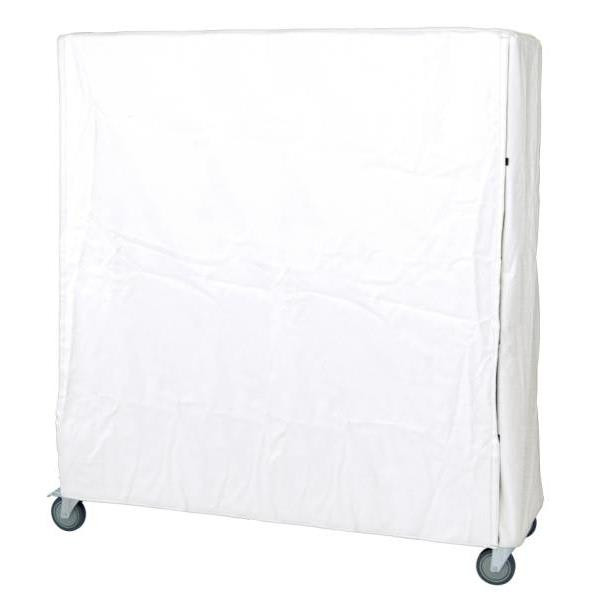 Quantum Storage Systems Cart Cover 400 Denier White Nylon Velcro Closure 18wx60lx74h Inch