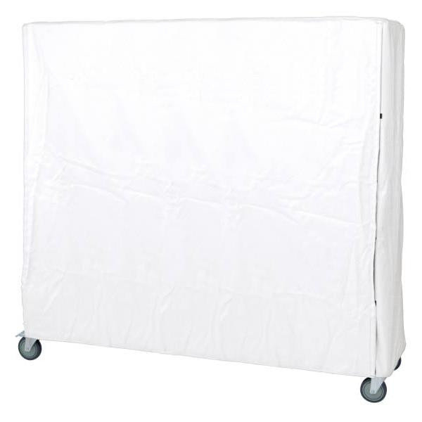 Quantum Storage Systems Cart Cover 400 Denier White Nylon Velcro Closure 24wx72lx63h Inch