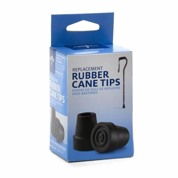 Medline Quad Cane Tips, 3/4, Package Of 8