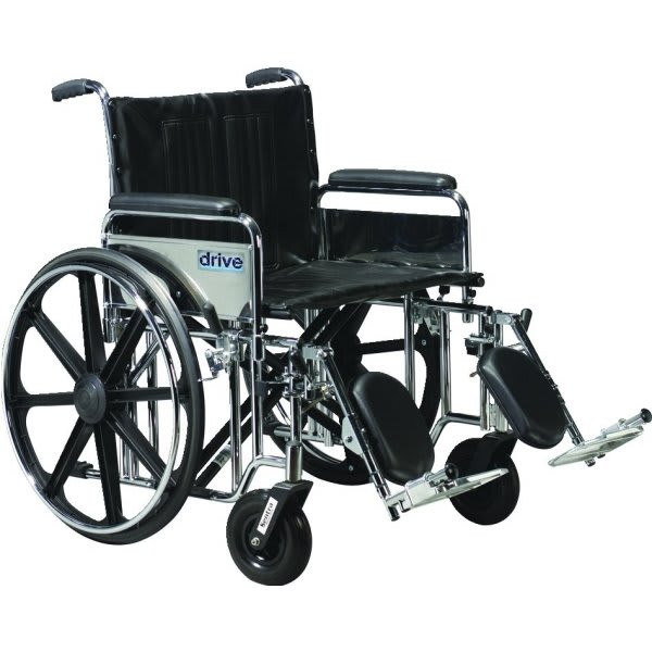 Drive 26" Bariatric Sentra Ec Heavy-Duty, Extra-Extra-Wide Wheelchair 700lb Cap