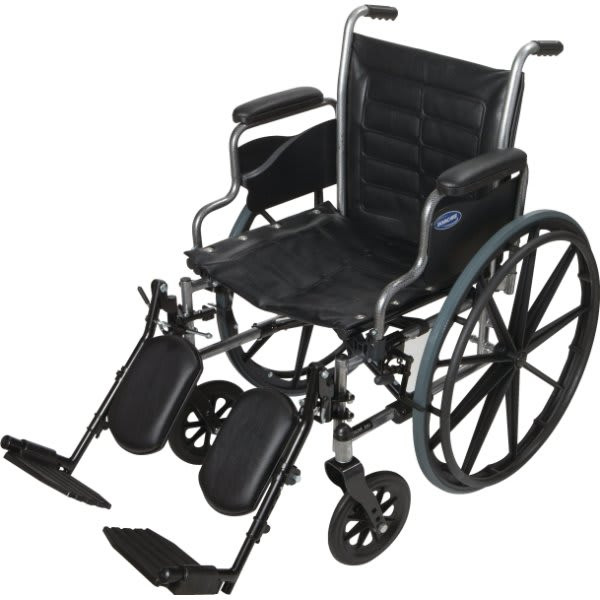 Invacare Tracer Iv Standard Wheelchair 22"X18" Full Length Elevating Legrest- Aluminum