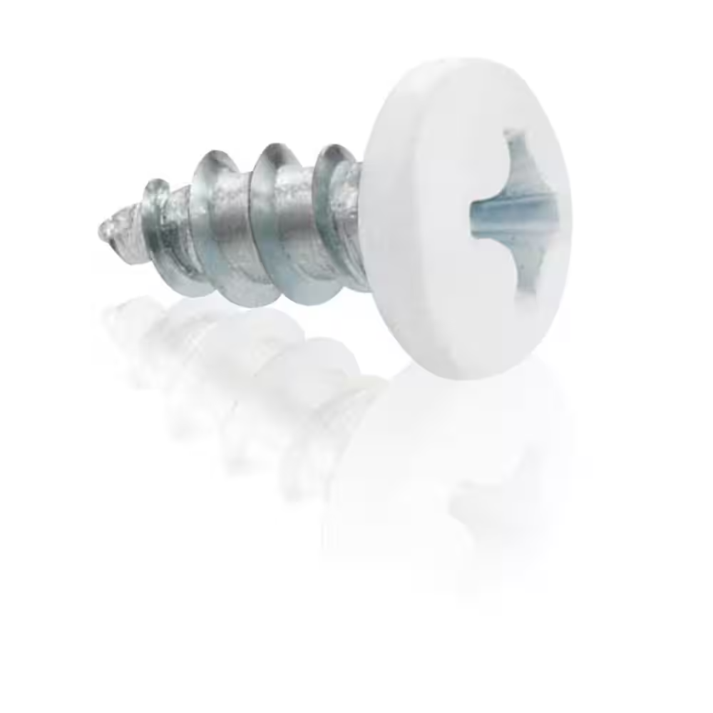 Amerimax White Steel Gutter Sheet Metal Screws (20-Pack)